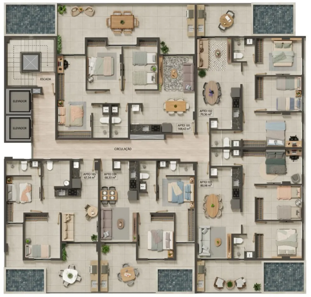 Apartamento, 3 quartos, 63 m² - Foto 9