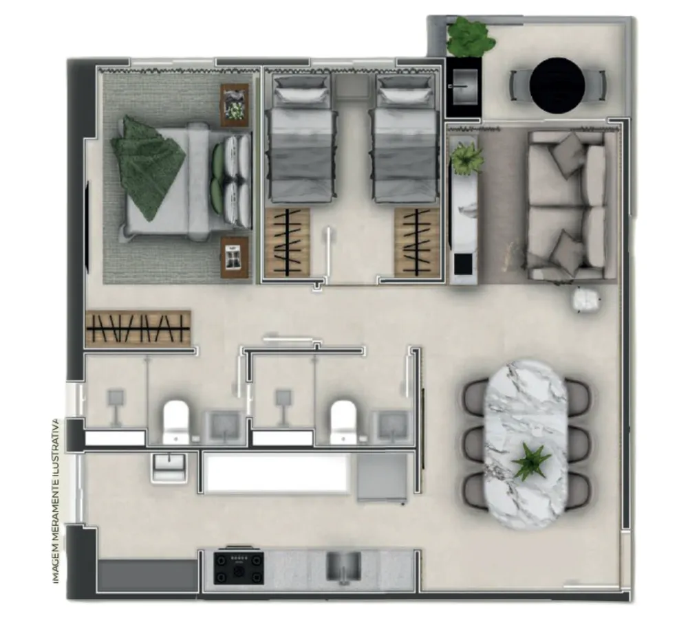 Apartamento, 3 quartos, 102 m² - Foto 3
