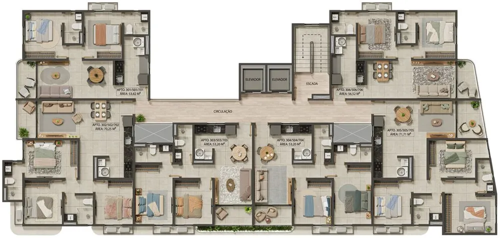 Apartamento, 2 quartos, 54 m² - Foto 8