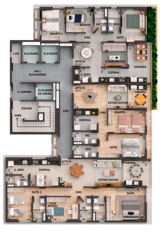 Apartamento, 3 quartos, 105 m² - Foto 11