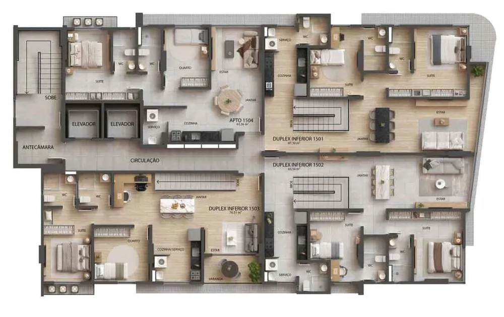 Cobertura, 3 quartos, 167 m² - Foto 10