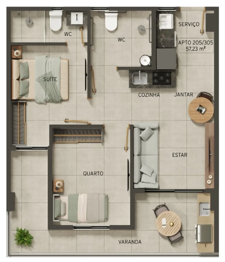 Apartamento, 3 quartos, 82 m² - Foto 9