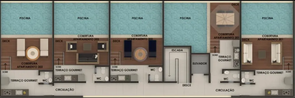 Cobertura, 3 quartos, 107 m² - Foto 7