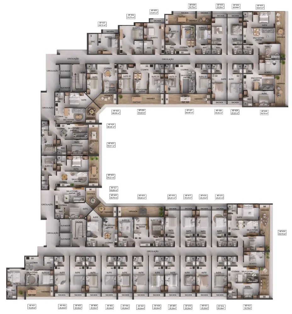 Apartamento, 2 quartos, 59 m² - Foto 11