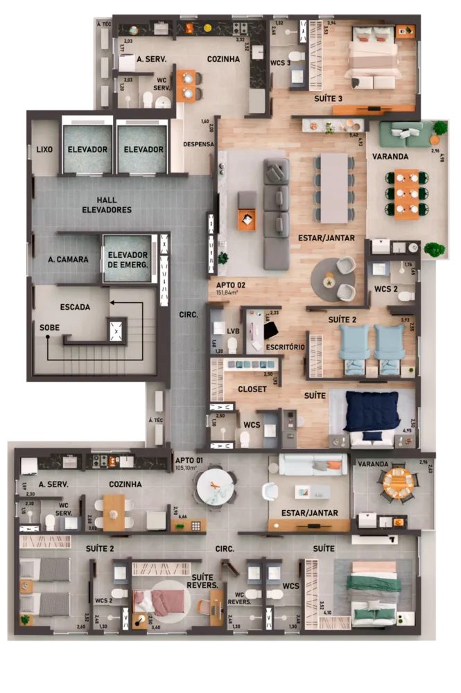 Apartamento, 3 quartos, 82 m² - Foto 14