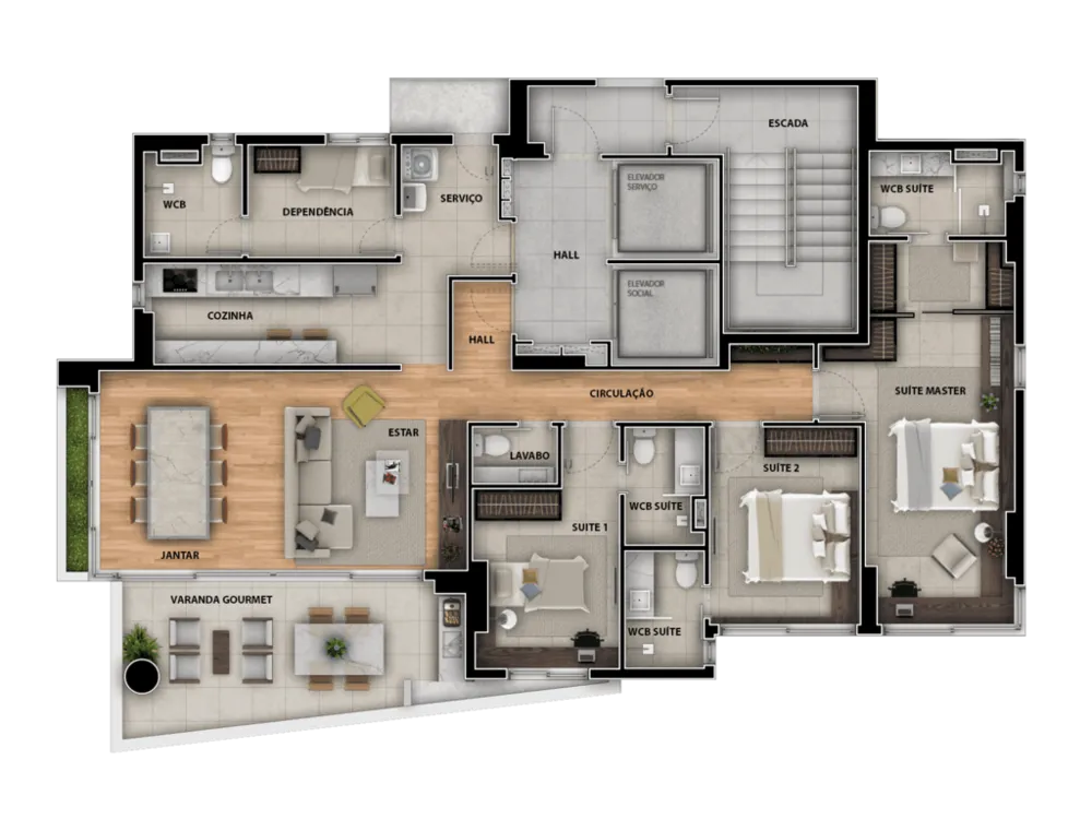 Apartamento, 3 quartos, 145 m² - Foto 3