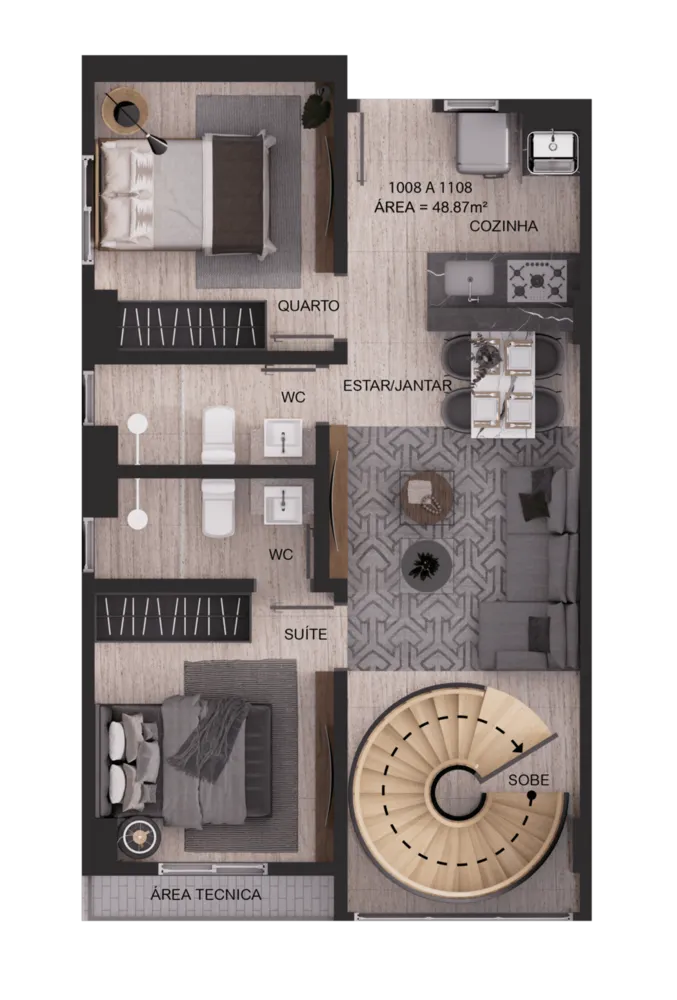 Apartamento, 3 quartos, 62 m² - Foto 9