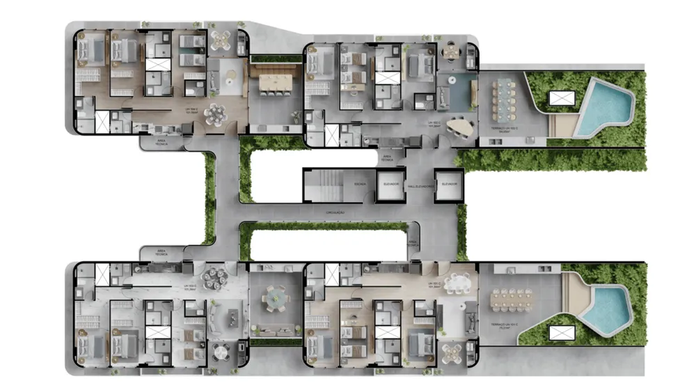 Cobertura, 3 quartos, 233 m² - Foto 3