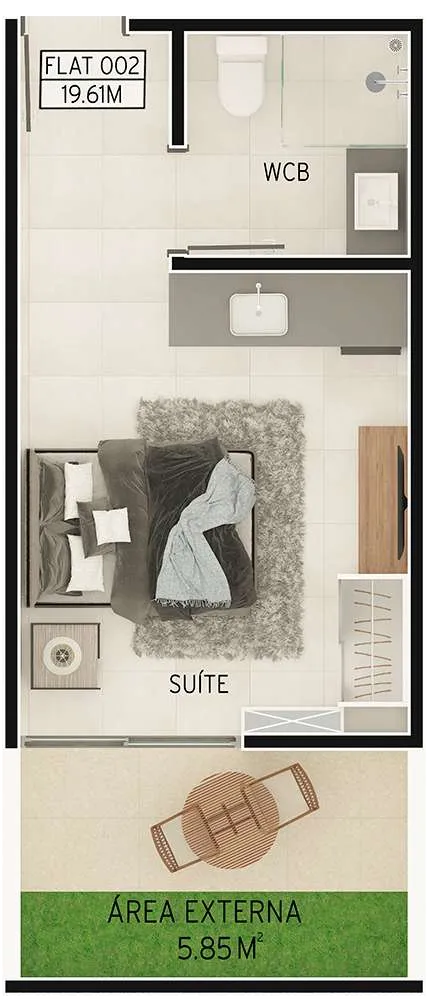 Loja-Salão, 32 m² - Foto 1