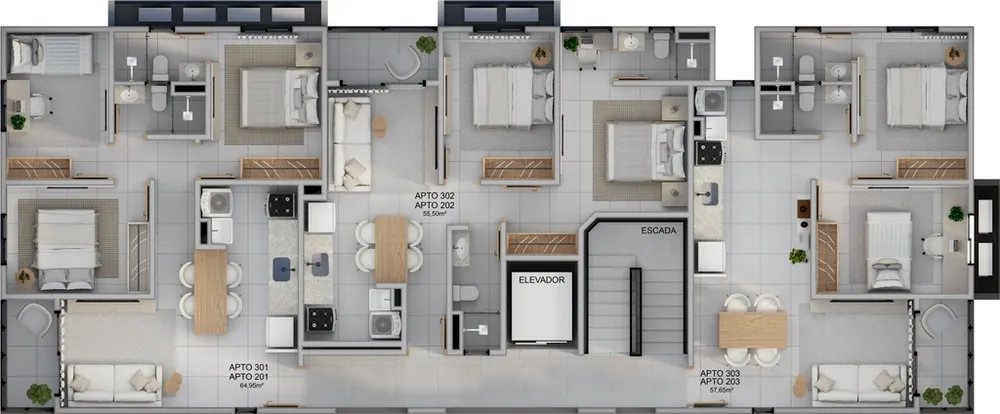 Apartamento, 2 quartos, 55 m² - Foto 15