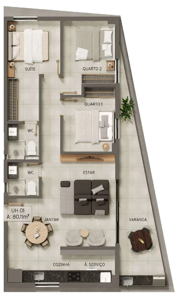 Apartamento, 2 quartos, 66 m² - Foto 12