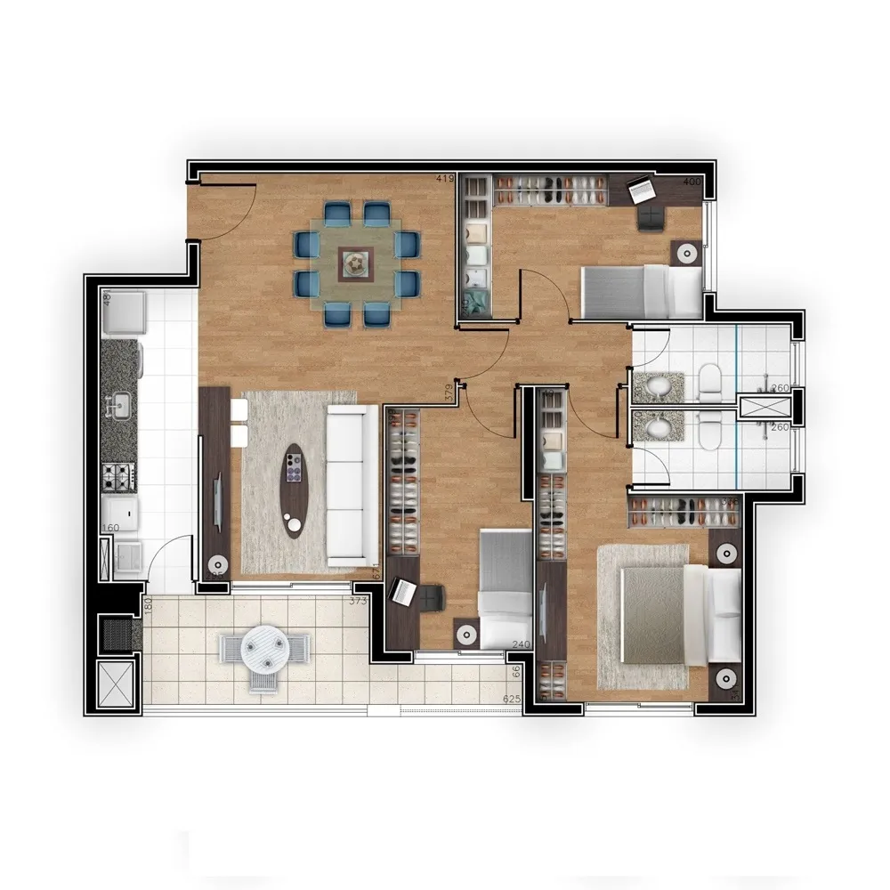 Apartamento, 3 quartos, 94 m² - Foto 20