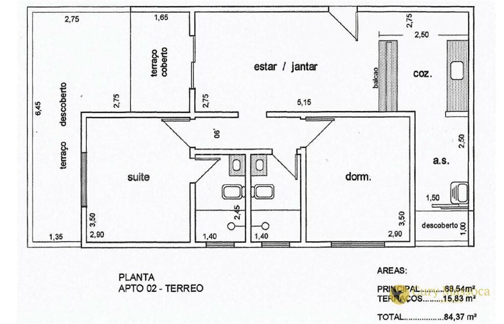Apartamento, 2 quartos, 84 m² - Foto 1