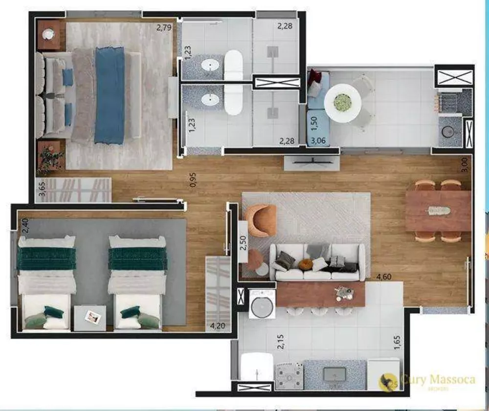 Apartamento à venda com 2 quartos - Foto 4