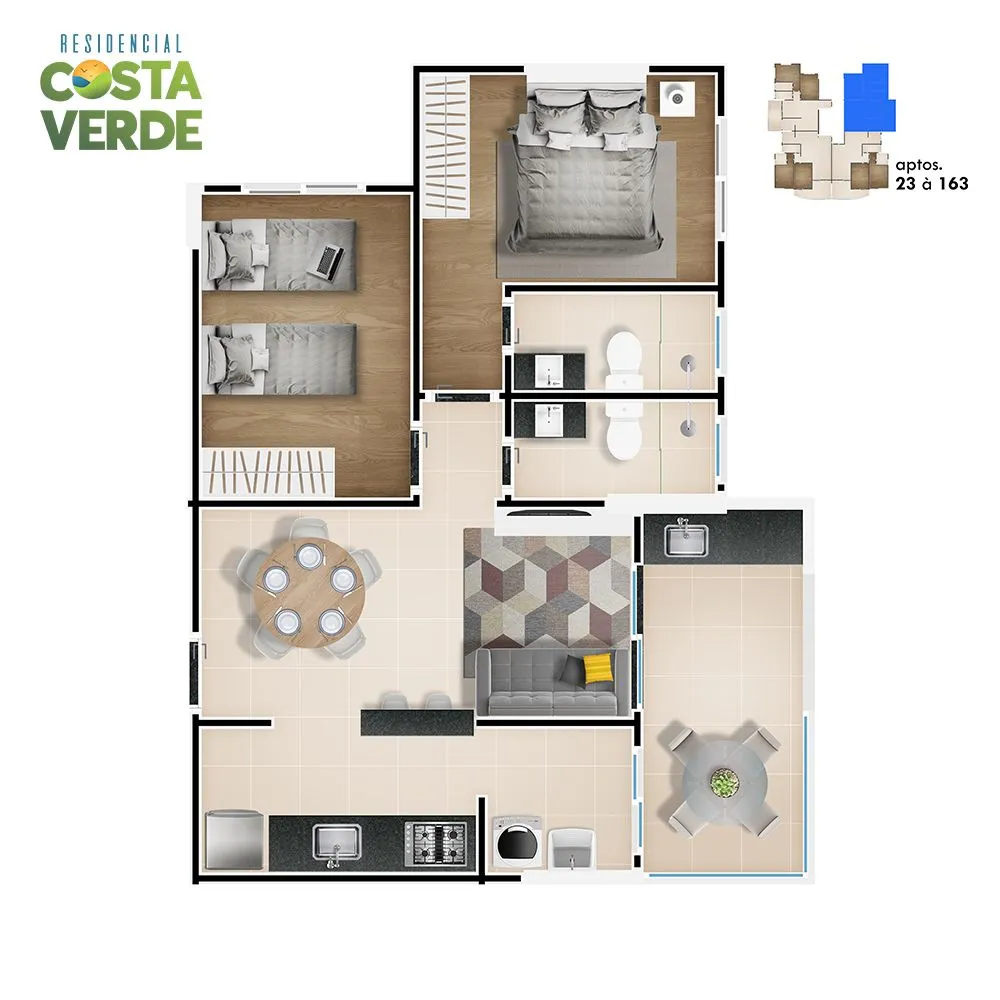 Apartamento, 2 quartos, 70 m² - Foto 4