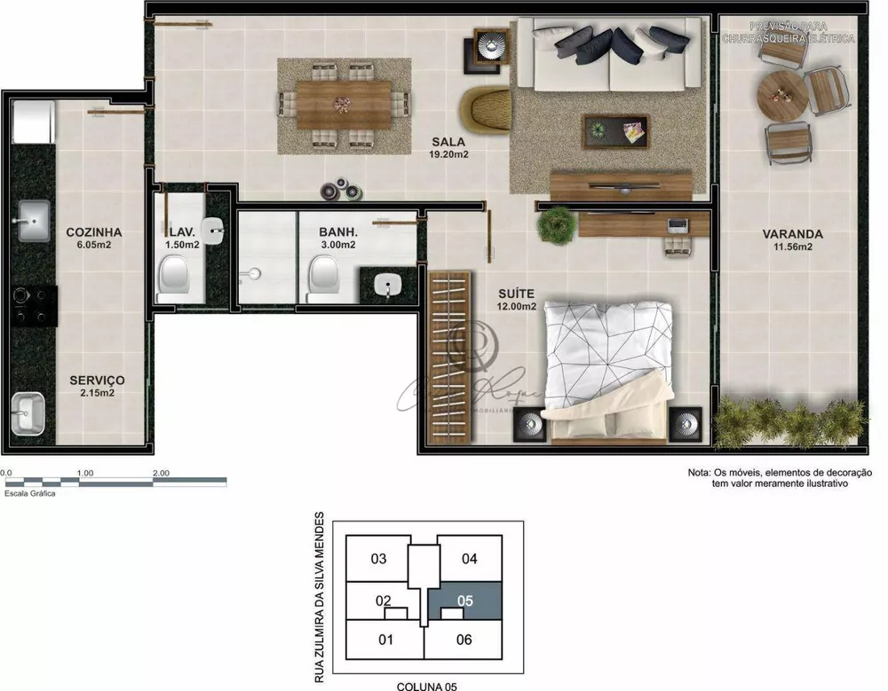 Apartamento, 1 quarto, 60 m² - Foto 14