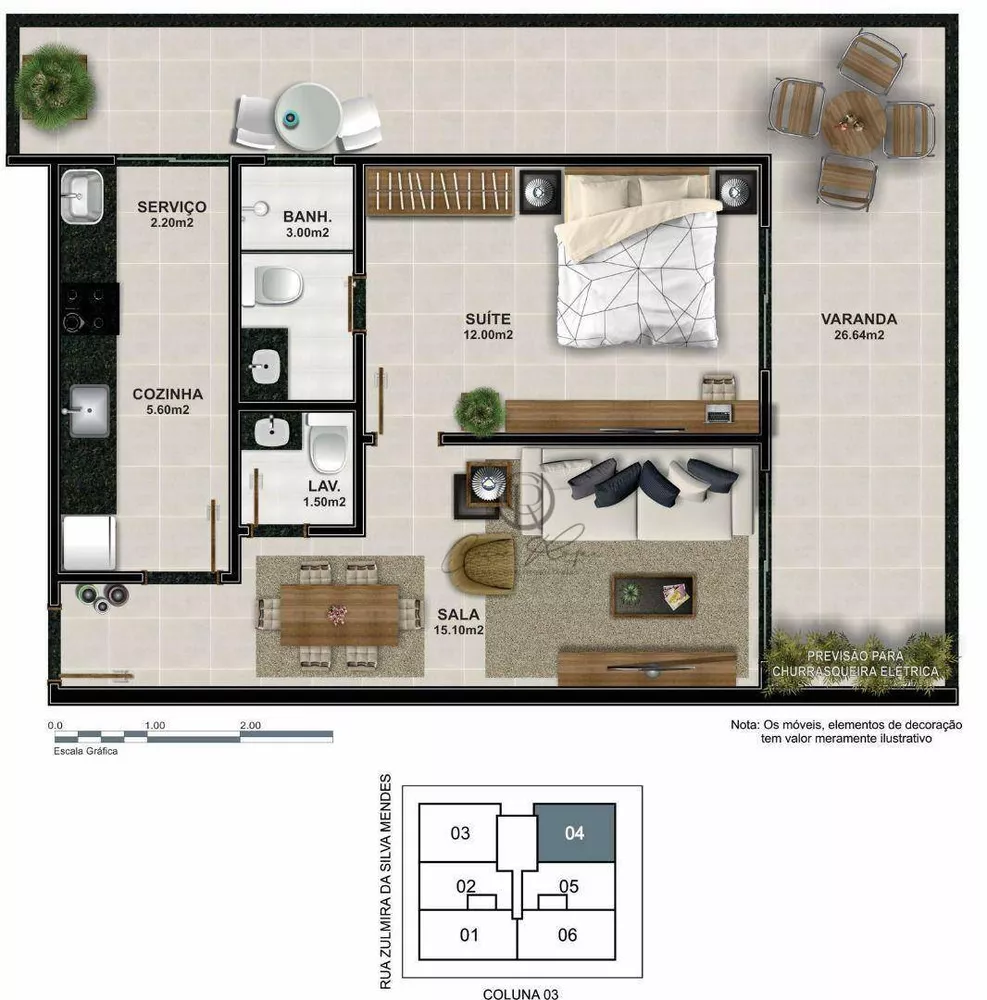 Apartamento, 1 quarto, 60 m² - Foto 15
