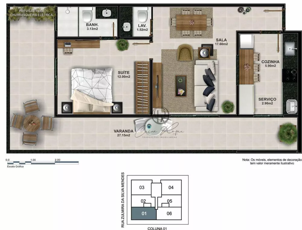 Apartamento, 1 quarto, 60 m² - Foto 8