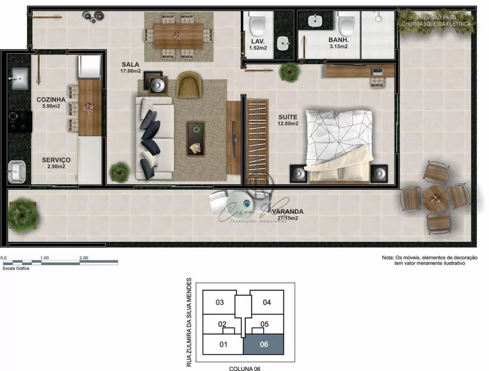 Apartamento, 1 quarto, 60 m² - Foto 1