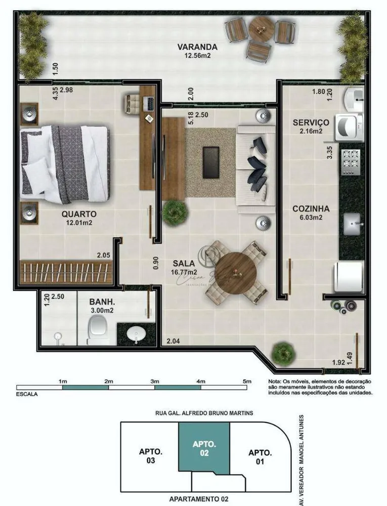 Apartamento, 1 quarto, 69 m² - Foto 9