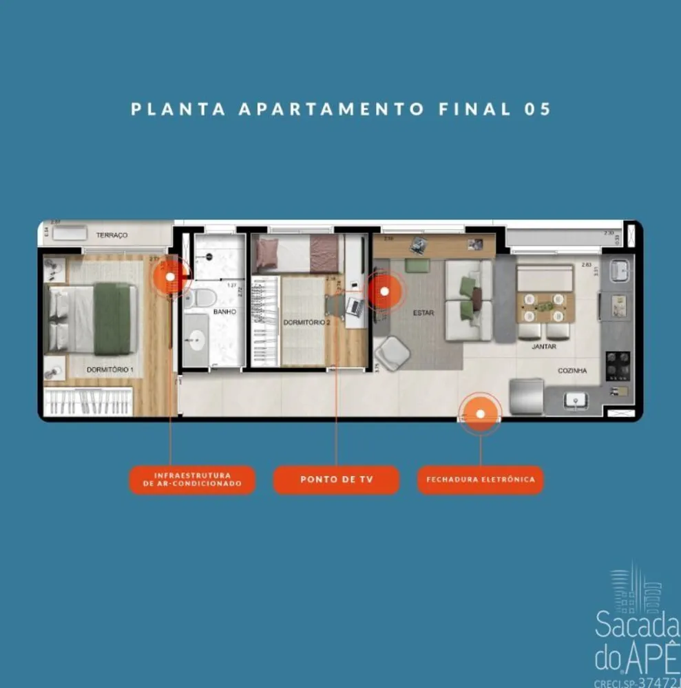 Apartamento, 1 quarto, 31 m² - Foto 2
