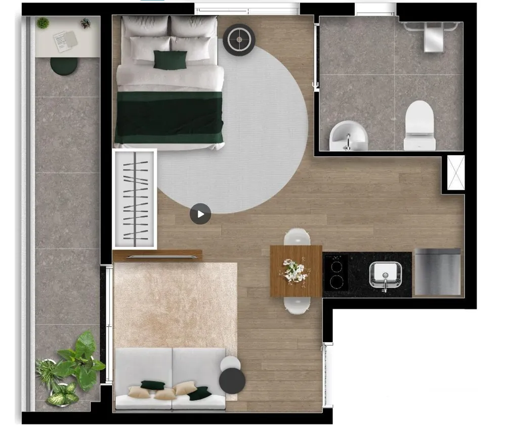 Apartamento, 1 quarto, 31 m² - Foto 6