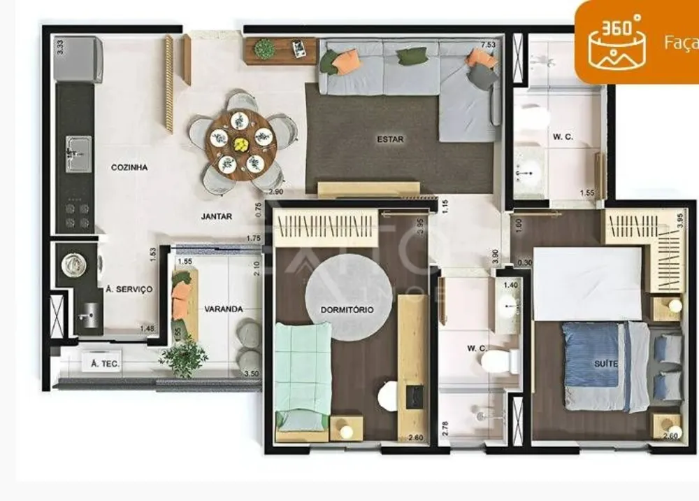 Apartamento, 2 quartos, 68 m² - Foto 6