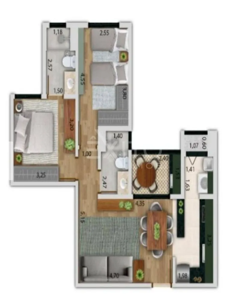 Apartamento, 2 quartos, 68 m² - Foto 7