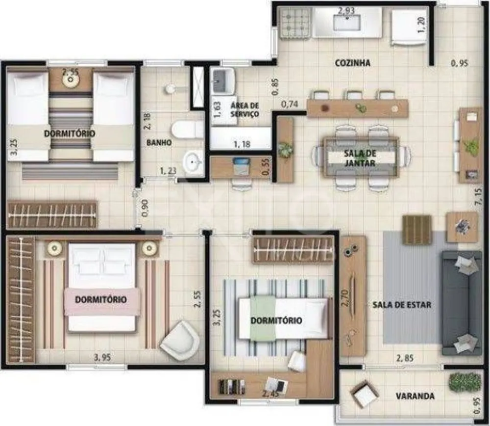 Apartamento, 3 quartos, 72 m² - Foto 8