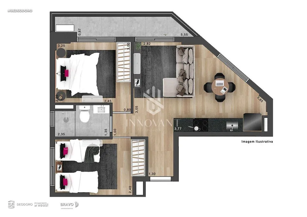 Apartamento, 1 quarto, 27 m² - Foto 11