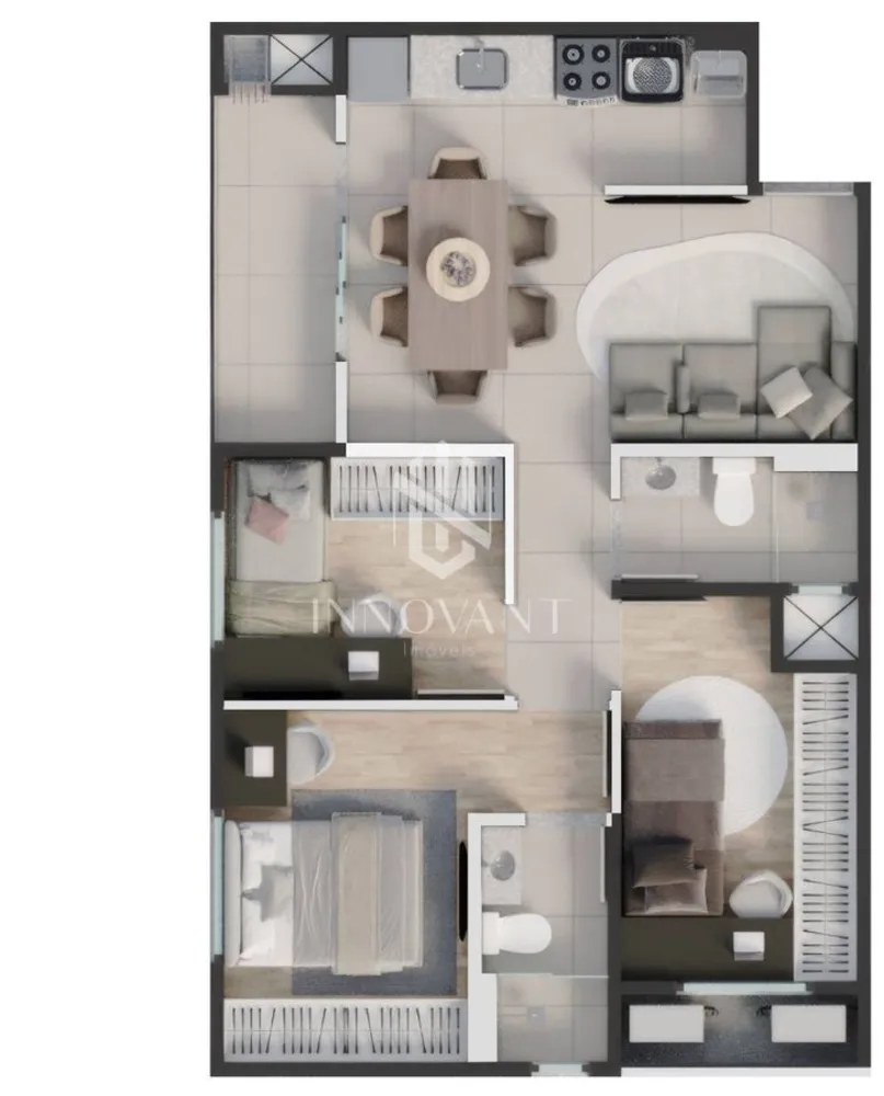 Apartamento, 1 quarto, 49 m² - Foto 6