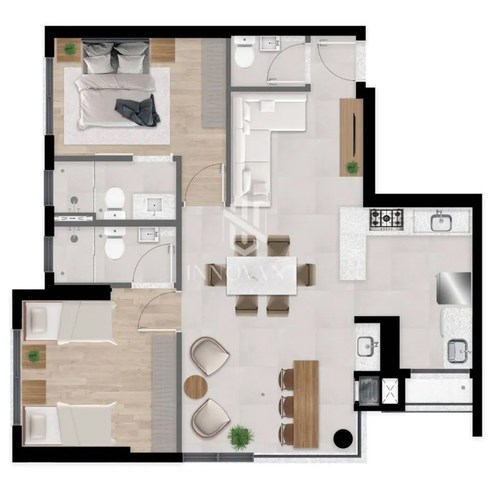 Apartamento, 2 quartos, 76 m² - Foto 6