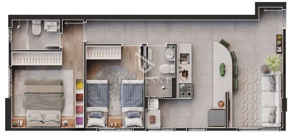 Apartamento, 2 quartos, 49 m² - Foto 6