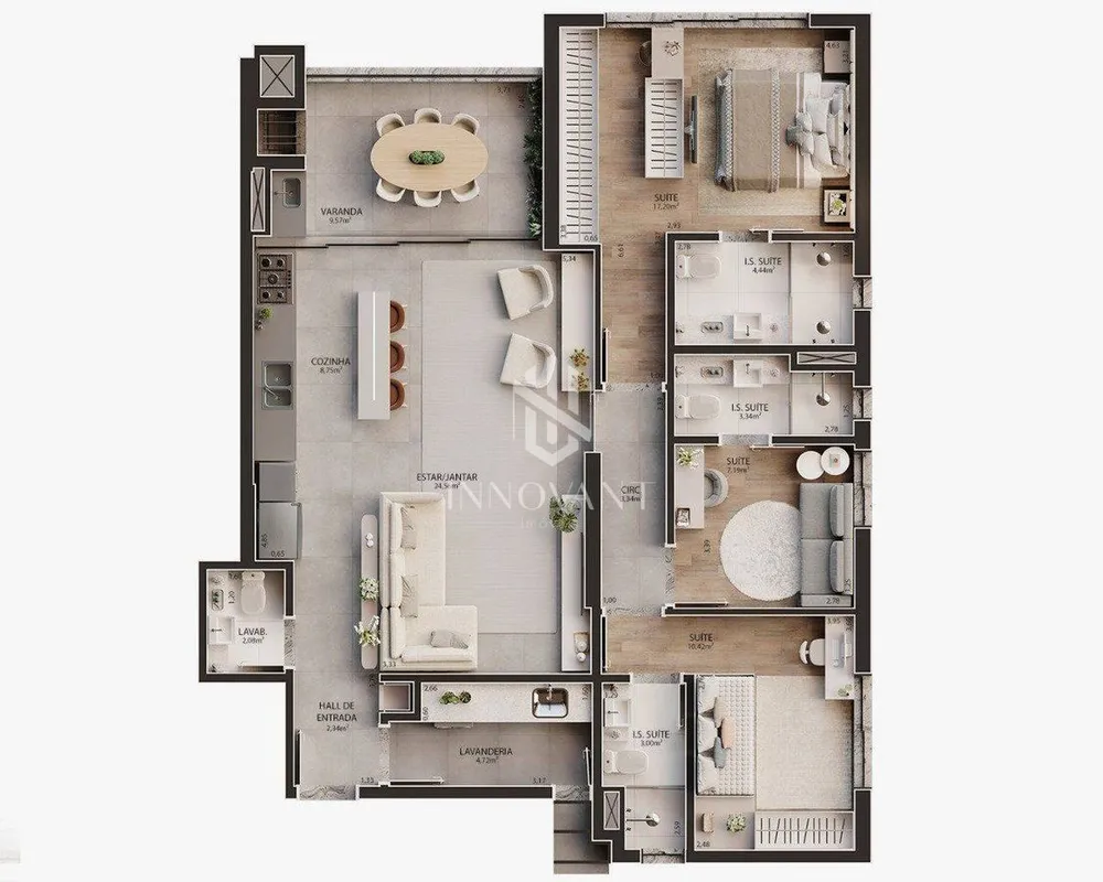 Apartamento, 3 quartos, 137 m² - Foto 5