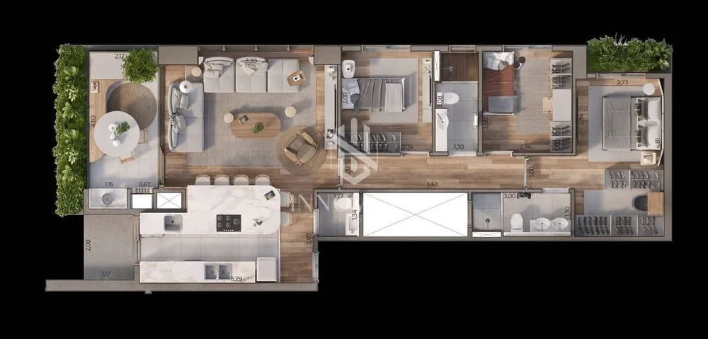 Apartamento, 3 quartos, 105 m² - Foto 12