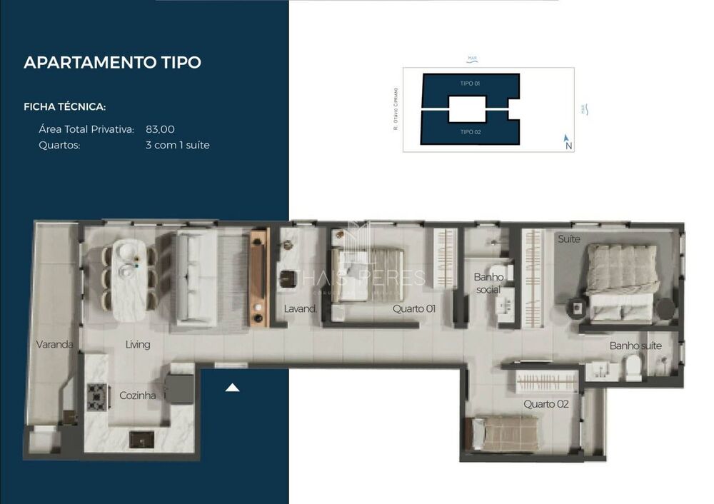 Apartamento à venda com 3 quartos, 81m² - Foto 13