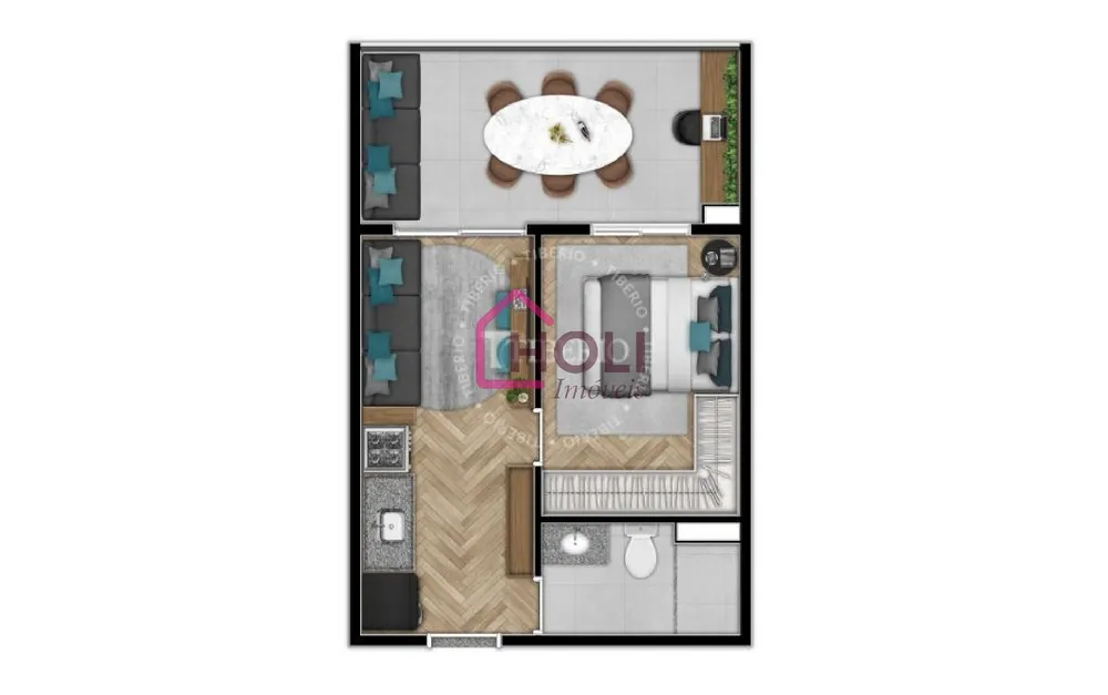 Apartamento, 1 quarto, 40 m² - Foto 6