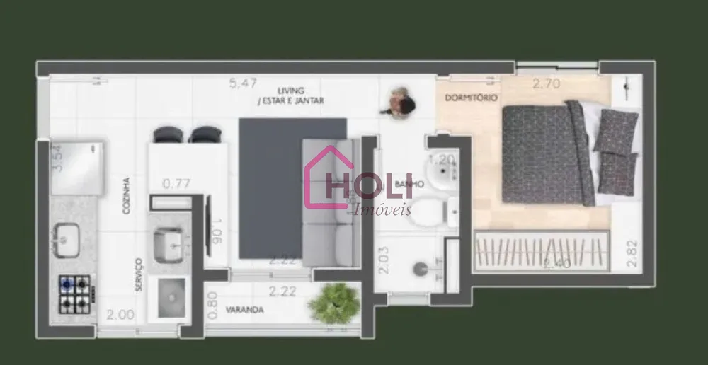Apartamento, 1 quarto, 30 m² - Foto 7