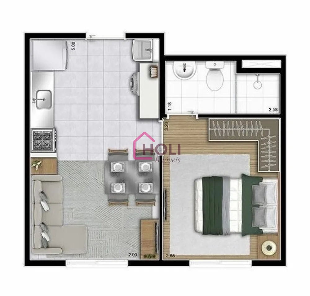 Apartamento, 1 quarto, 25 m² - Foto 12