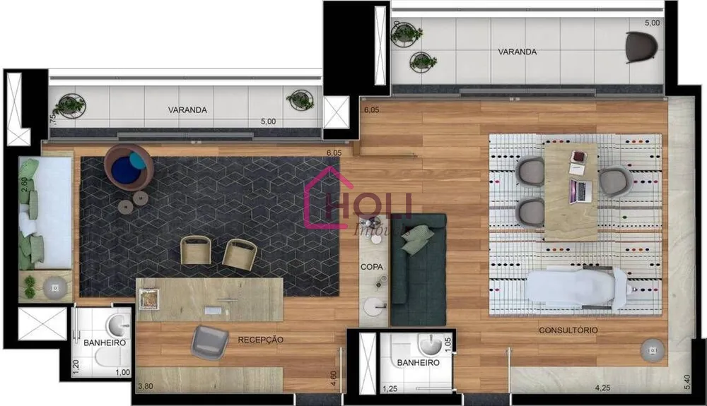 Sala-Conjunto, 46 m² - Foto 11
