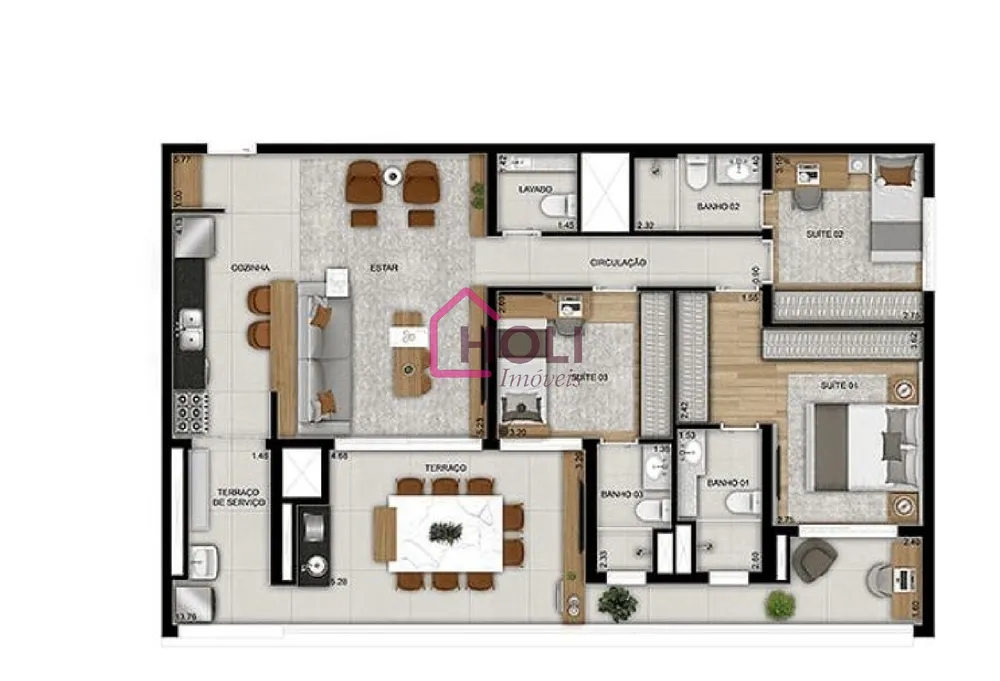 Apartamento, 3 quartos, 125 m² - Foto 8