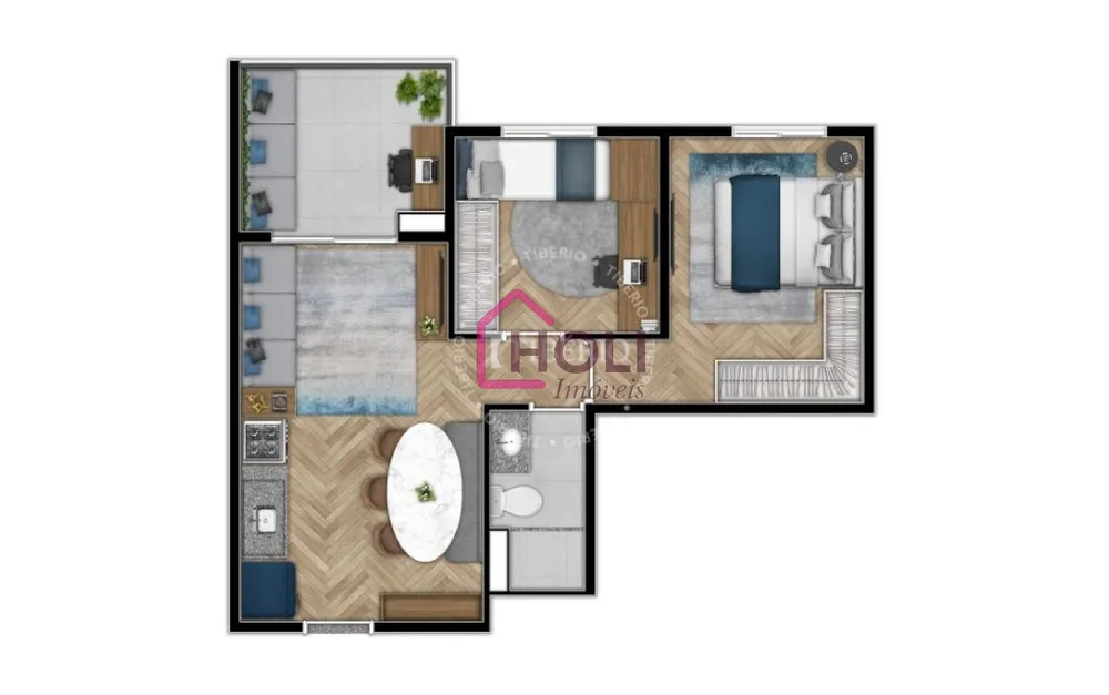 Apartamento, 2 quartos, 52 m² - Foto 6