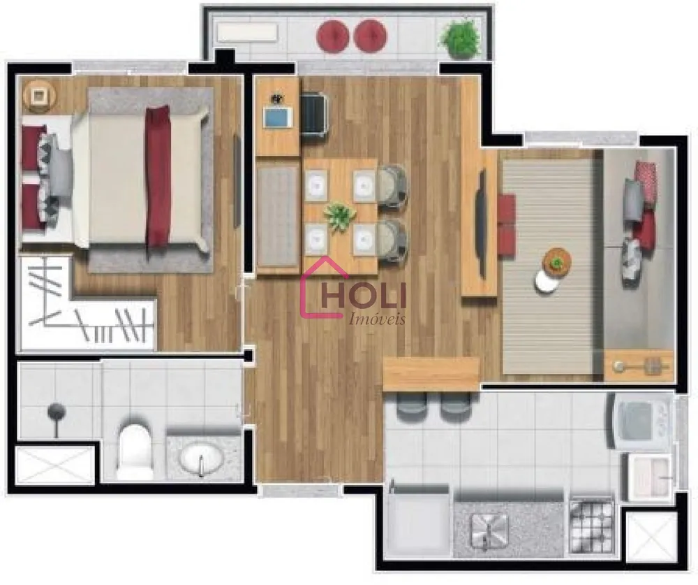 Apartamento, 2 quartos, 36 m² - Foto 10