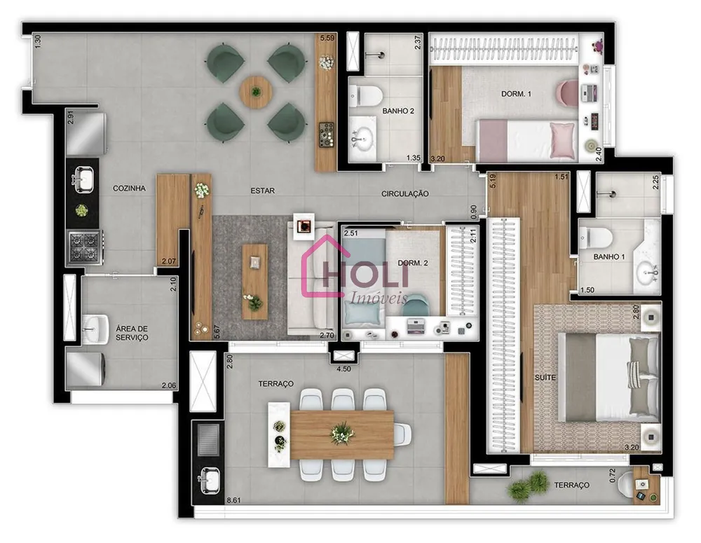 Apartamento, 2 quartos, 78 m² - Foto 10