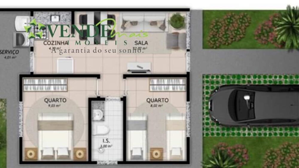 Casa de Condomínio, 2 quartos - Foto 14