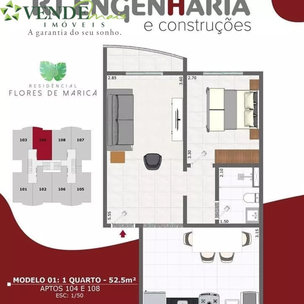 Apartamento, 2 quartos, 52 m² - Foto 15
