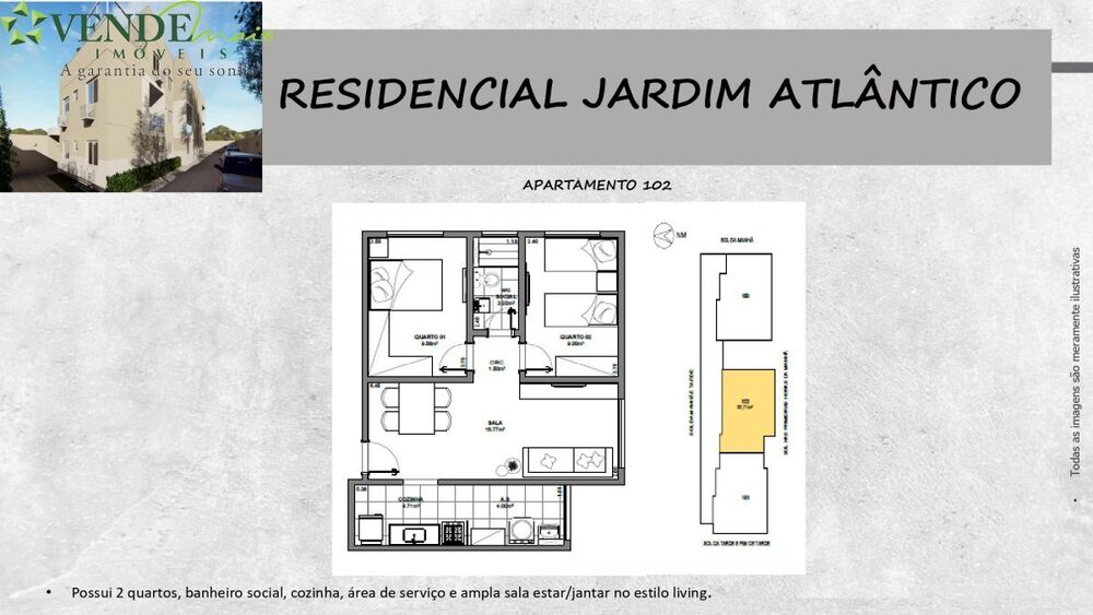 Apartamento à venda com 2 quartos, 60m² - Foto 6