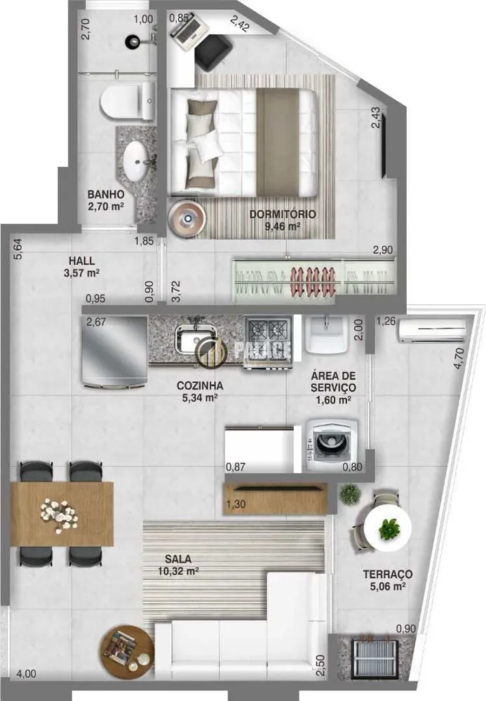 Apartamento, 1 quarto, 41 m² - Foto 11