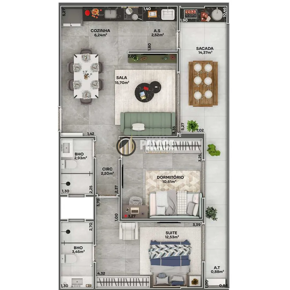 Apartamento, 2 quartos, 80 m² - Foto 5