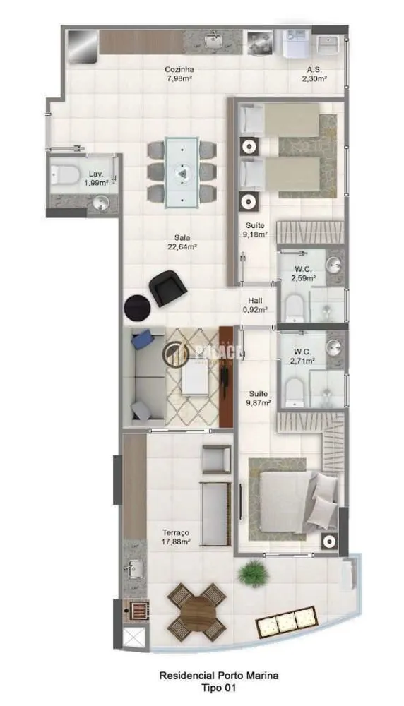 Apartamento, 2 quartos, 86 m² - Foto 16
